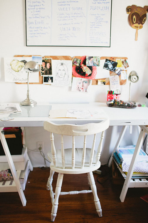 Aurora Lady's work space