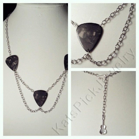 Guitar pick necklace