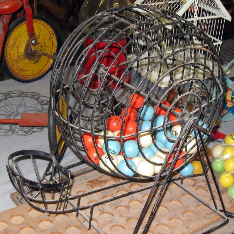 Indie Artists Blog Vintage Image of Ball Cage Random Number Generator