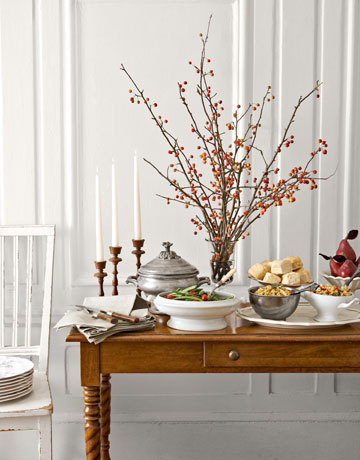 Holiday buffet ideas via apartment therapy