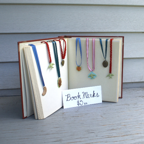 bookmarks displayed in an open book bookmarks displayed in an open book