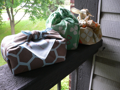 fabric wrapped packages