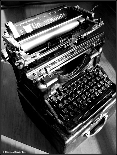vintage typewriter